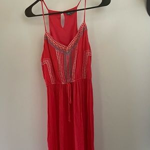 Orange maxi dress